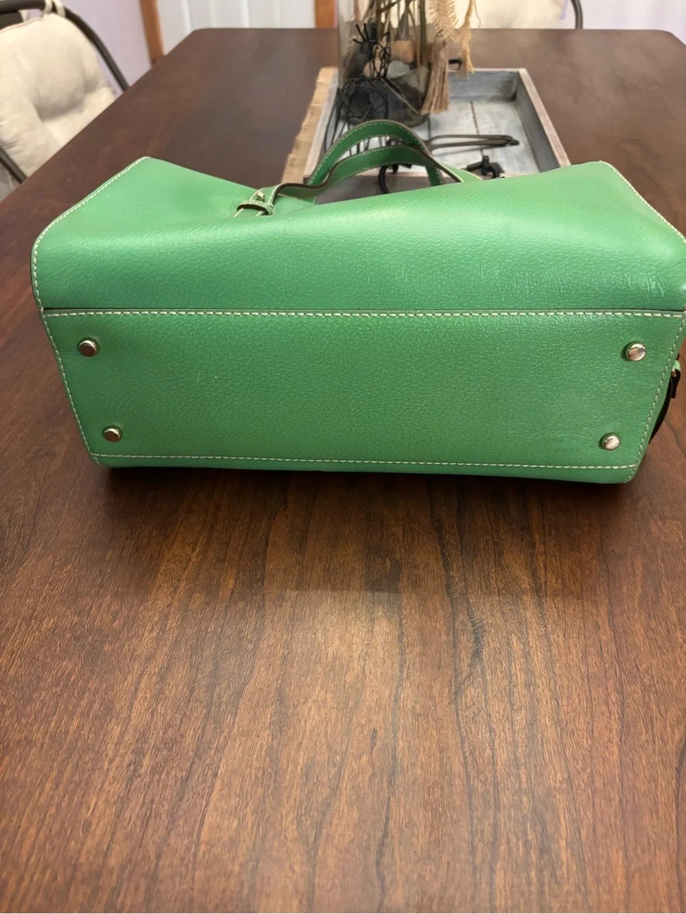 kate spade ♠️ Green Leather Satchel